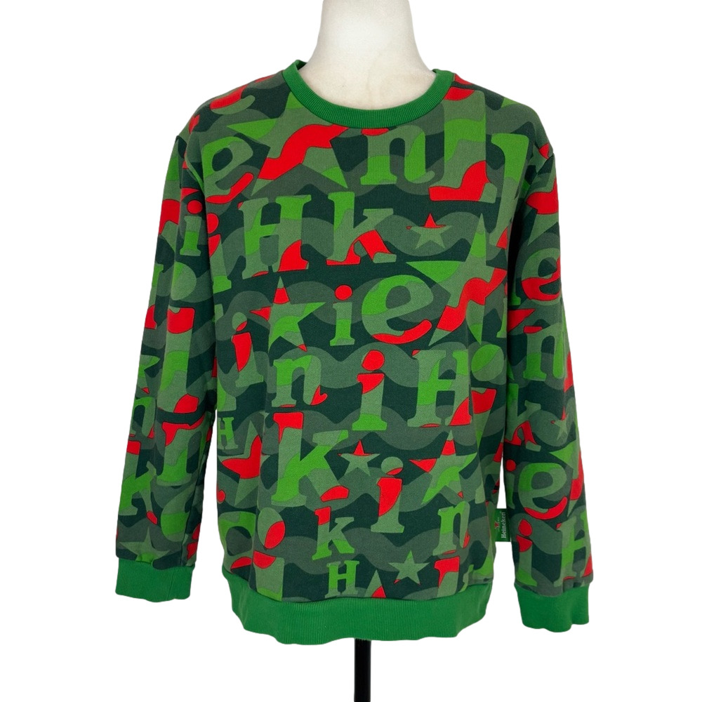 Heineken green crew neck sweatshirt